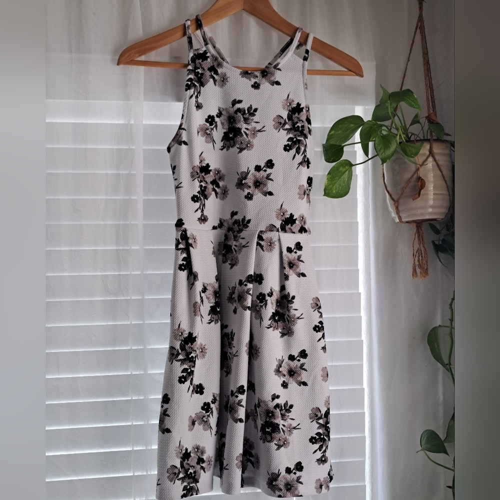Womens/ Juniors SO Authentic American Heritage Racerback Floral Dress bl…